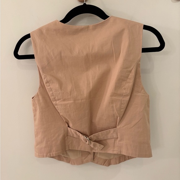 Abercrombie & Fitch tan cotton vest - Picture 4 of 4